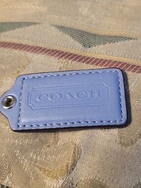 New Coach Leather Tag in Lavendar